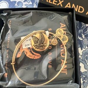 Alex and Ani Gold Sacred Dove Bracelet